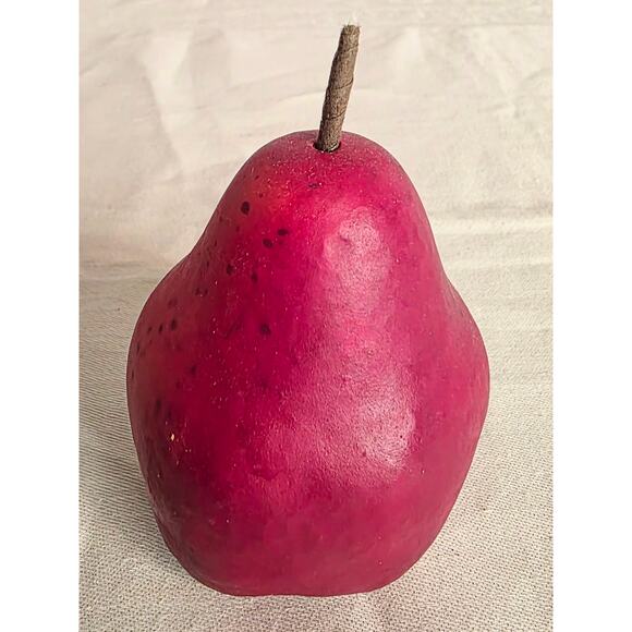 Set of 8 Faux Red Pears Styrofoam Realistic Lifelike Harvest and Fall Decor - Picture 4 of 5